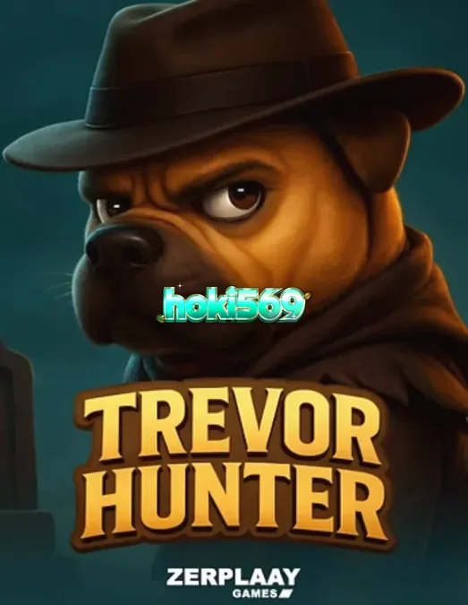 Trevor Hunter slot game featuring a Shar Pei character in a spooky graveyard setting